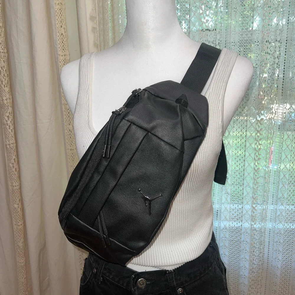 Jordan Black Crossbody Sling Bag